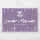 滴下雨グリッター紫しょうゆキャンドルパッケージ フードラベル (シングルラベル)