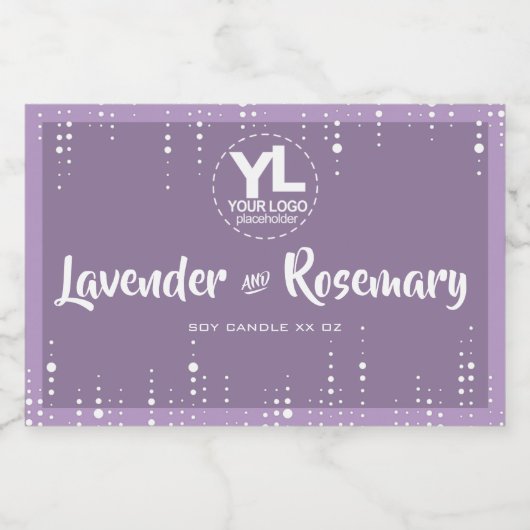 滴下雨グリッター紫しょうゆキャンドルパッケージ フードラベル (シングルラベル)