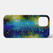 滴下青アクアイエロー雨水滴パターン Case-Mate iPhoneケース (裏面 (横))