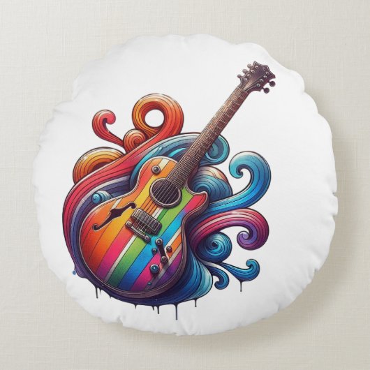 滴下音 ラウンドクッション (正面)