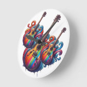 滴下音 ラウンド壁時計 (傾斜)