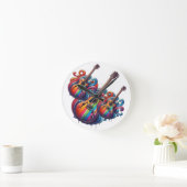 滴下音 ラウンド壁時計 (ホーム)