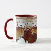 滴絵を描る陶器の表情 マグカップ (左)