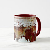 滴絵を描る陶器の表情 マグカップ (正面右)