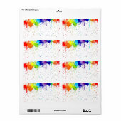 滴絵を描落する出荷ラベル ラベル (フルシート)