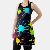 滴芸術的り付きカラー絵を描バースト エプロン (インサイチュ)