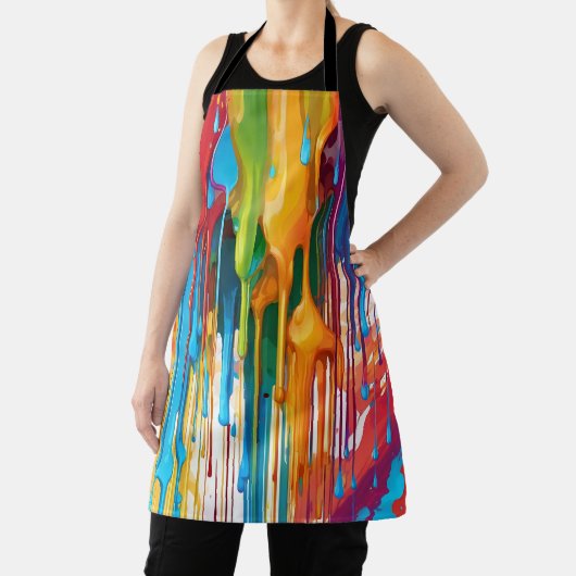 滴鮮やかる絵を描 エプロン (インサイチュ)