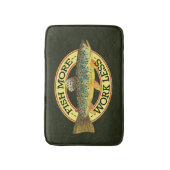 漁おもしろい師の魚釣り バスマット (正面縦)