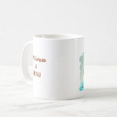 漁師おもしろい漫画 コーヒーマグカップ (正面左)