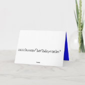 漁師おもしろい誕生日カード カード (裏面)