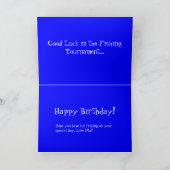 漁師おもしろい誕生日カード カード (内部)