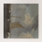 漁師が漁獲量を積み下げる穏やかさ ジグソーパズル (横)