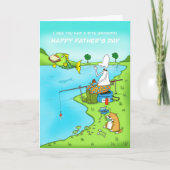 漁師が父おもしろいの日のおじいちゃんに幸せな父親をカードする カード (正面)