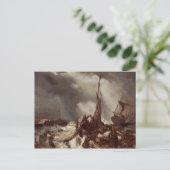 漁師が網を引っ張る, 1868 ポストカード (スタンド正面)