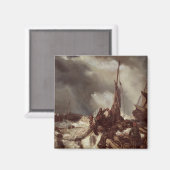 漁師が網を引っ張る, 1868 マグネット (正面/裏面)