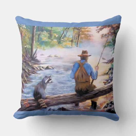 漁師が線装飾用クッション クッション (正面)