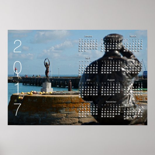 漁師とセイレーンのカレンダーポスター2017 ポスター (正面)
