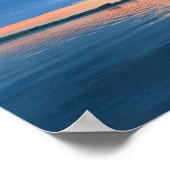 漁師と彼の飼い犬が夕暮れ ポスター (角)