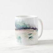 漁師と釣り人のための北極の灰色がかったギフトアート コーヒーマグカップ (正面右)