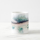 漁師と釣り人のための北極の灰色がかったギフトアート コーヒーマグカップ (中央)