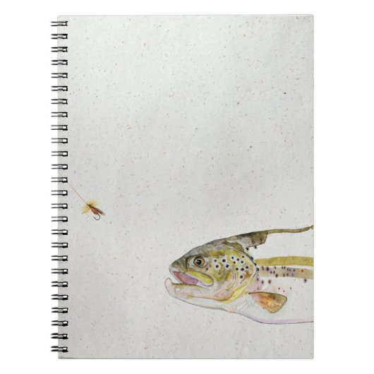 漁師のはえを追跡しているマス ノートブック (正面)