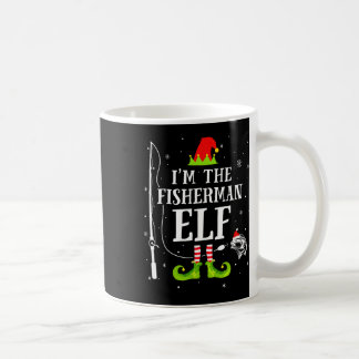 漁師のエルフです 楽しい釣りのクリスマス コーヒーマグカップ