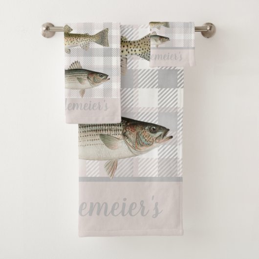漁師のキャビン魚のフライ バスタオルセット (インサイチュ)