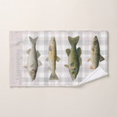 漁師のキャビン魚のフライ バスタオルセット (ハンドタオル)