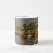 漁師のクウェイSalcombe 2 コーヒーマグカップ (中央)
