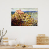 漁師のコテージオンザクリフbyクロード・モネ ポスター (キッチン)