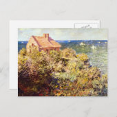 漁師のコテージオンザクリフbyクロード・モネ ポストカード (正面/裏面)