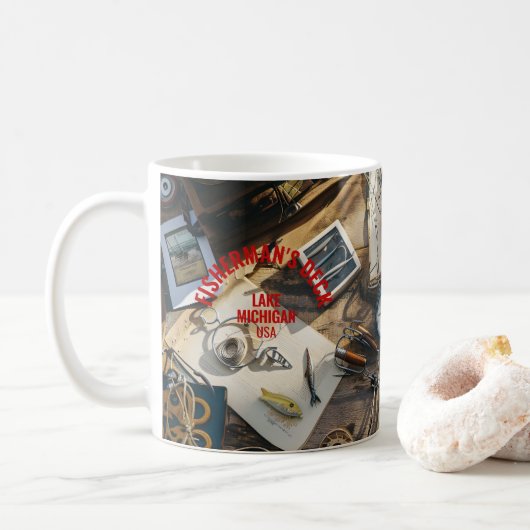 漁師のデッキマグ コーヒーマグカップ (ドーナツ)