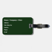 漁師のニジマス魚 ラゲッジタグ (裏面横)