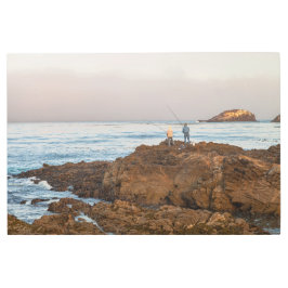 漁師のビーチ メタルプリント