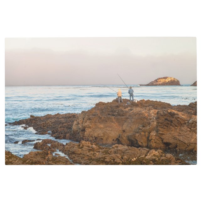 漁師のビーチ メタルプリント (正面)