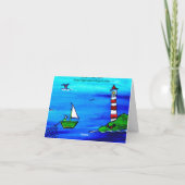 漁師のメッセージカード カード (裏面)