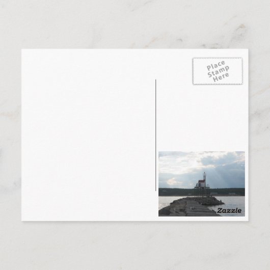 漁師の像 ポストカード (裏面)