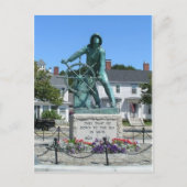 漁師の像 ポストカード (正面)