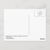 漁師の入り江、ノバスコシアの東方路。 ポストカード (裏面)