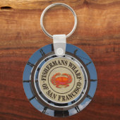 漁師の埠頭の看板 キーホルダー (正面)