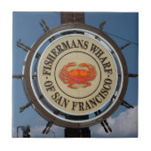 漁師の埠頭の看板 タイル (正面)