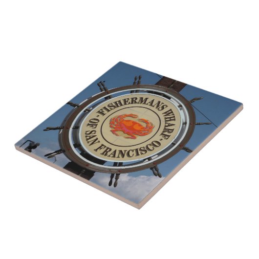 漁師の埠頭の看板 タイル (側面)