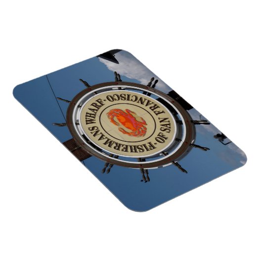 漁師の埠頭の看板 マグネット (右側)