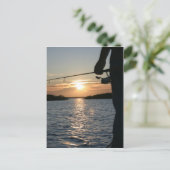 漁師の夕日 ポストカード (スタンド正面)