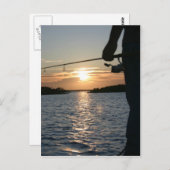 漁師の夕日 ポストカード (正面/裏面)