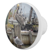 「漁師の夢」陶製ノブ セラミックノブ (右)