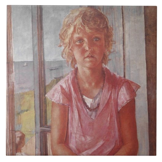 漁師の娘 タイル (正面)