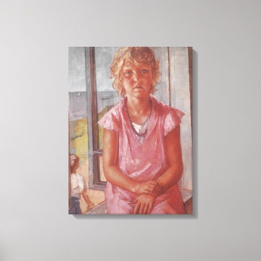 漁師の娘(Kuzma Petrov-Vodkin) キャンバスプリント (正面)