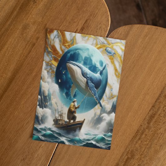 漁師の宇宙的な捕獲物 ポストカード