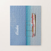 漁師の小屋のビーチ ジグソーパズル (縦)